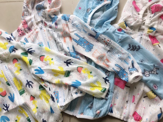 Áo khoác nhẹ, áo chống nắng, hoạ tiết xinh xắn