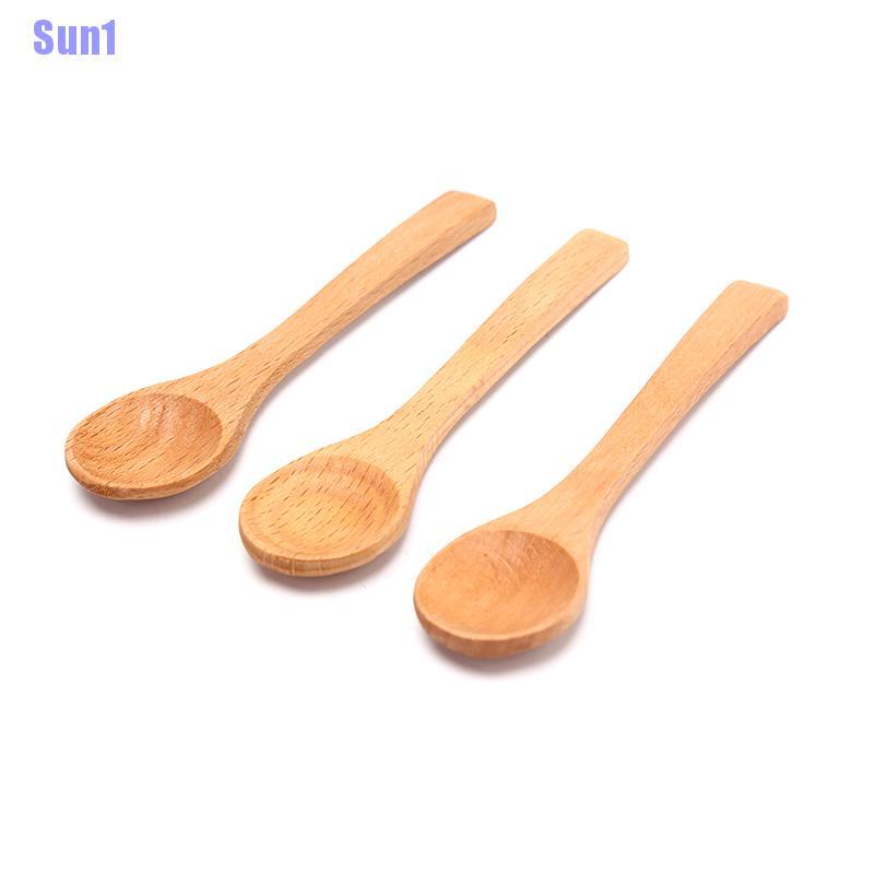 1 Muỗng Gỗ Tre Tròn Uống Trà Cà Phê