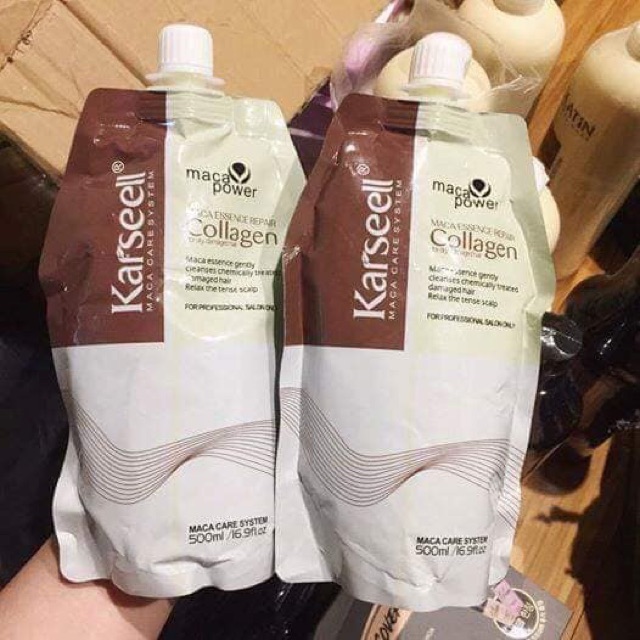 TÚI HẤP TÓC PHỤC HỒI COLLAGEN SIÊU MỀM MƯỢT 500ML