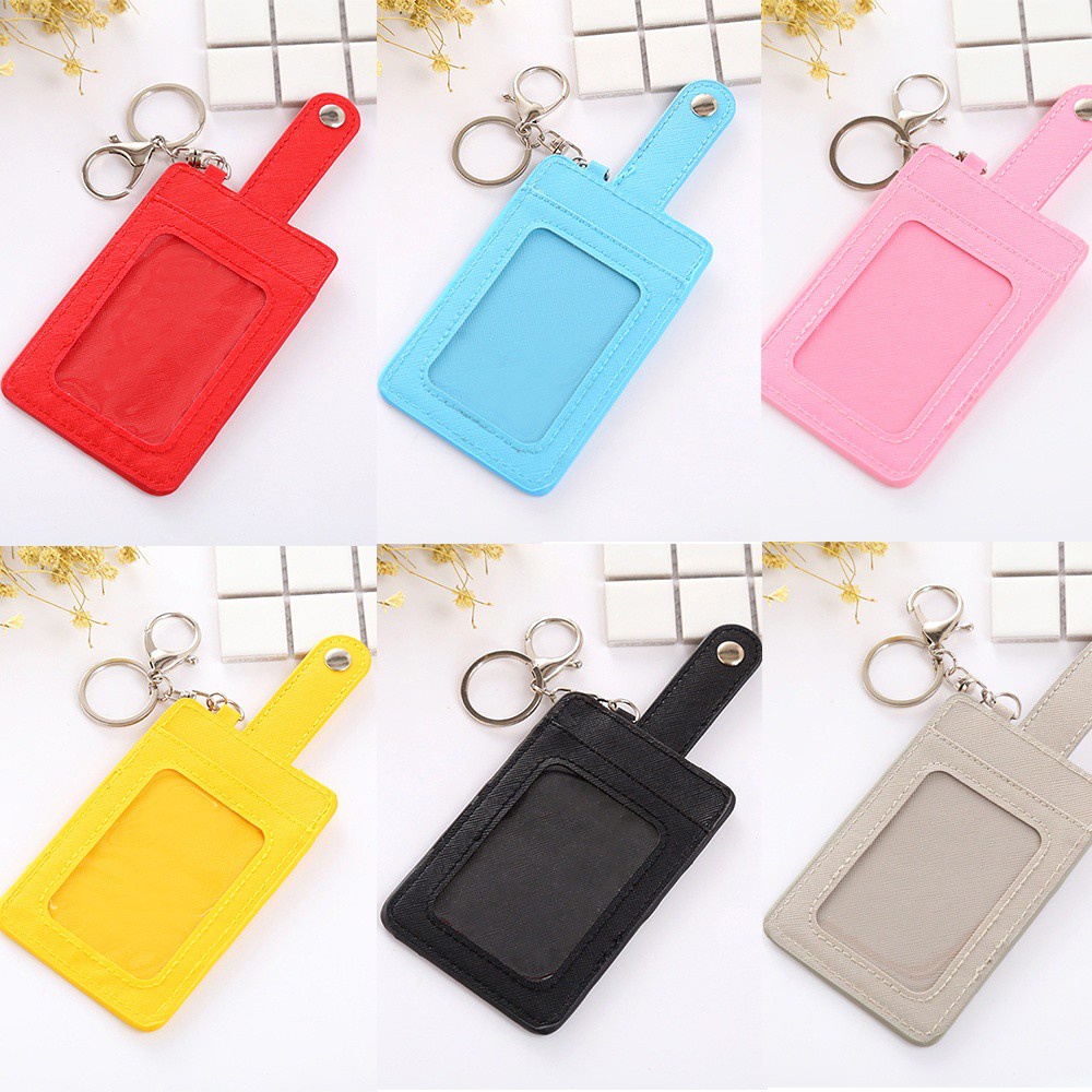 Túi Đựng Thẻ Id Mini Kèm Móc Khóa Tiện Dụng Cho Văn Phòng