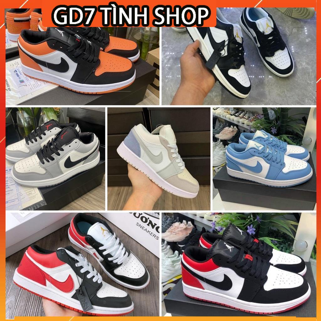 Giày 𝐉𝐨𝐫𝐝𝐚𝐧 𝐂ổ 𝐭𝐡𝐚̂́𝐩 ⚡️𝐅𝐑𝐄𝐄 𝐒𝐇𝐈𝐏⚡️ Giày Sneaker 𝐉𝐨𝐫𝐝𝐚𝐧 𝟏 𝐋𝐨𝐰 Đen Panda thấp cổ nam nữ đủ màu full box bill