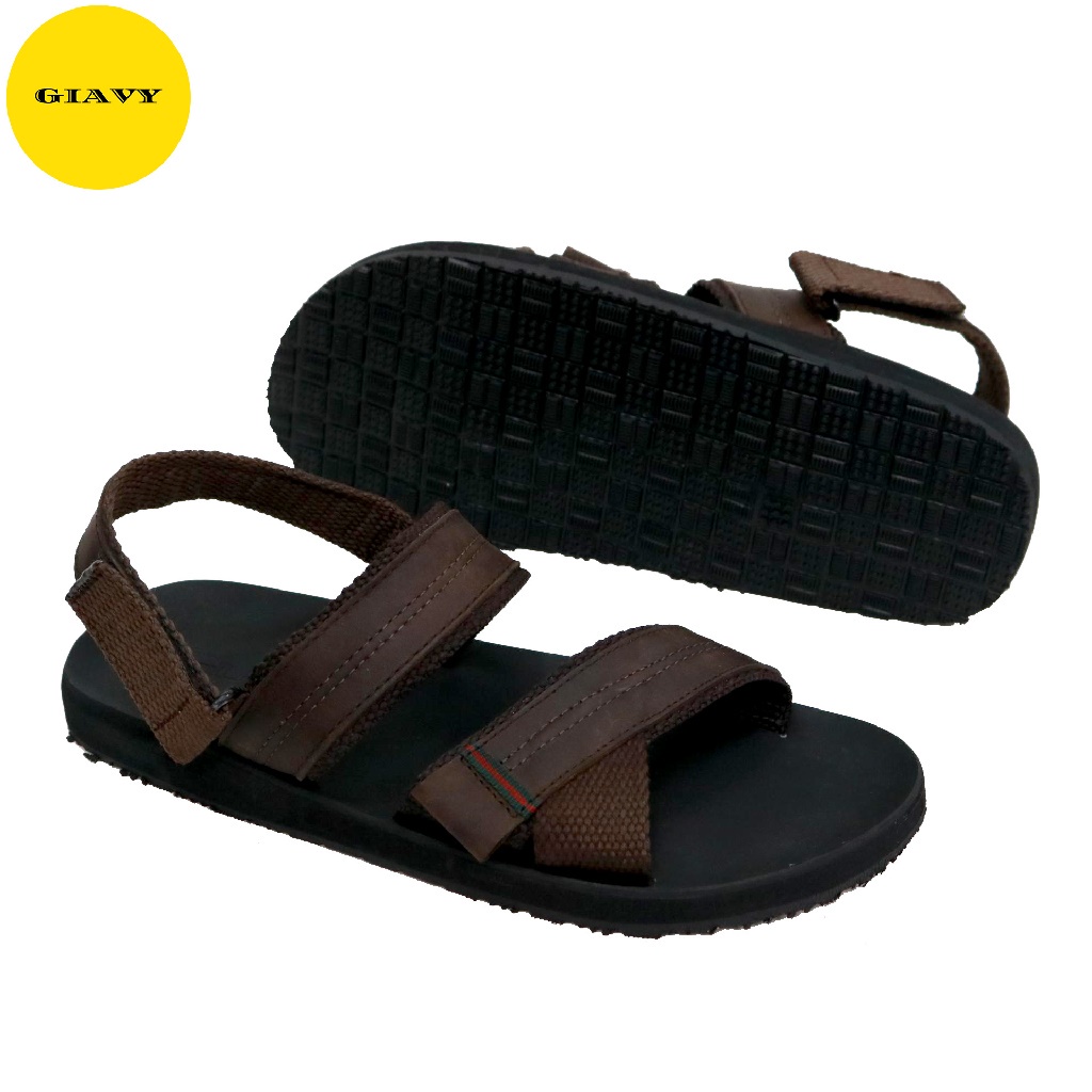 Giày sandal nam, sandal quai da thời trang ST094 - GIÀY GIAVY