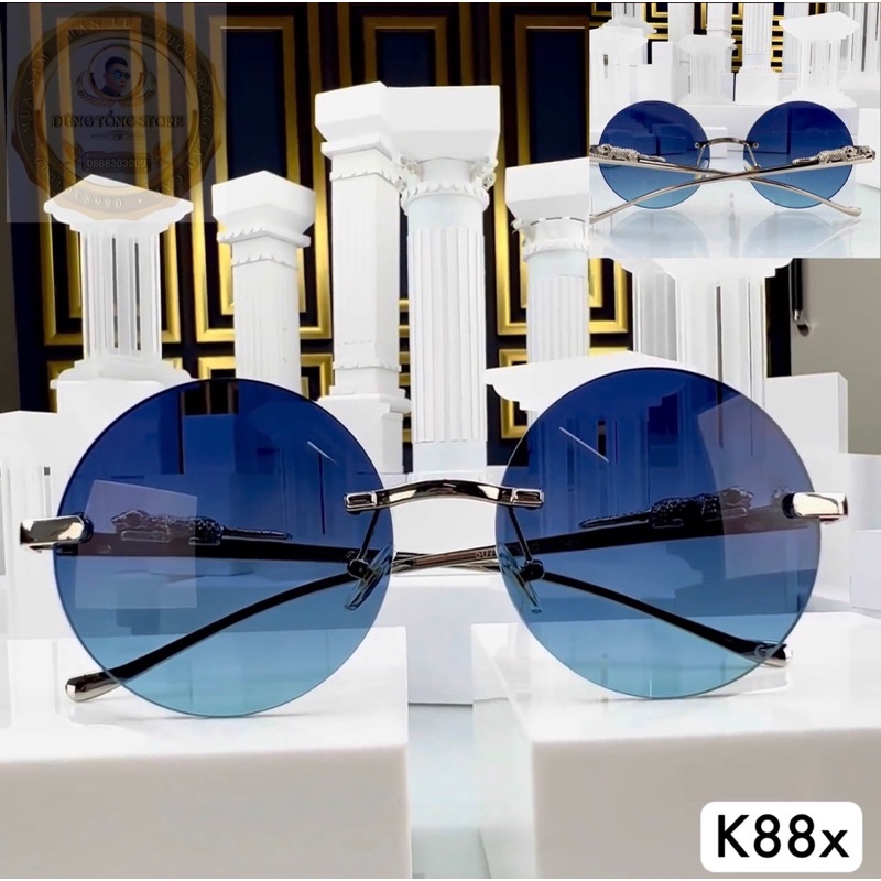 Mắt Kính Tròn Chống Chói Chống Tia Cực Tím Có 2 Màu