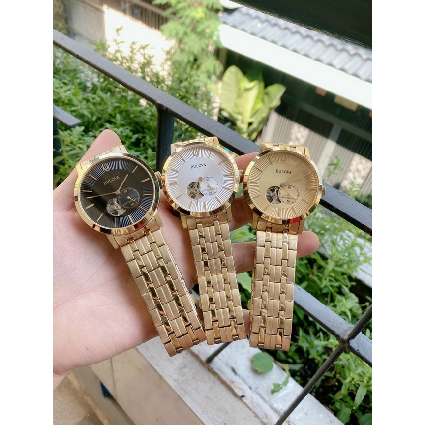 Đồng Hồ Nam Bulova Automatic Clipper Skeleton - Dây Thép - Size 42mm(1993 Watch)