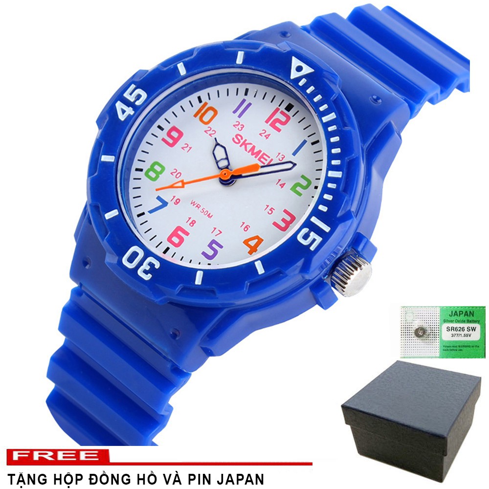 Đồng Hồ Học Sinh SKMEI 10KW43 Dây Nhựa Cao Cấp (Có 7 Màu Dễ Lựa Chọn)