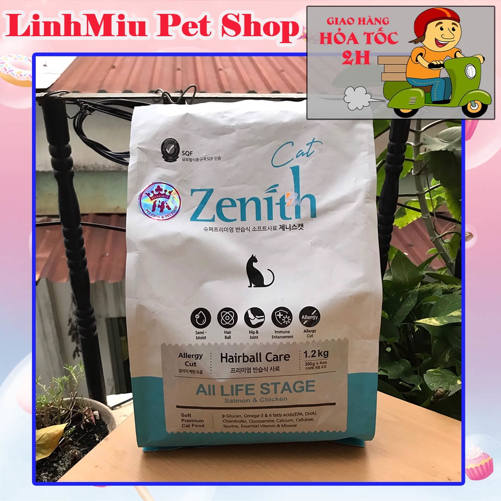 Zenith - Thức ăn hạt mềm hàn quốc cho mèo gói 1,2kg