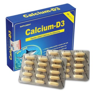 Calcium_D3 Giúp xương, răng chắc khoẻ.Hộp 30viên