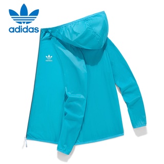 Adidas Áo Khoác Chống Nước Chống Tia UV Mau Khô Màu Sắc Thời Trang Mùa Hè Cho Nam Và Nữ