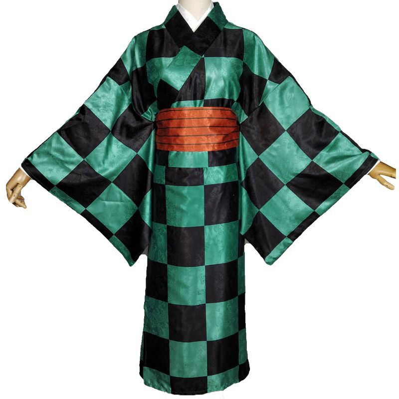 Set trang phục cosplay hoá trang Tanjiro Zenitsu Inosuke Kimetsu no Yaiba phố đèn đỏ