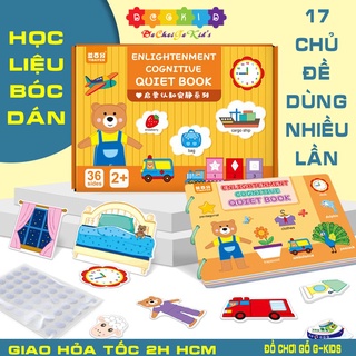 Đồ chơi bóc dán thông minh hàng đẹp 17 chủ đề giúp bé vừa chơi vừa học