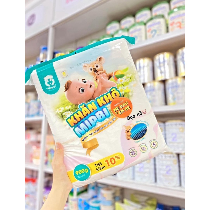 Khăn giấy khô đa năng Mipbi 900gr CÓ TEM CHỐNG HÀNG GIẢGiấy khô đa năng mipbi BỊCH TO TIẾT KIỆM