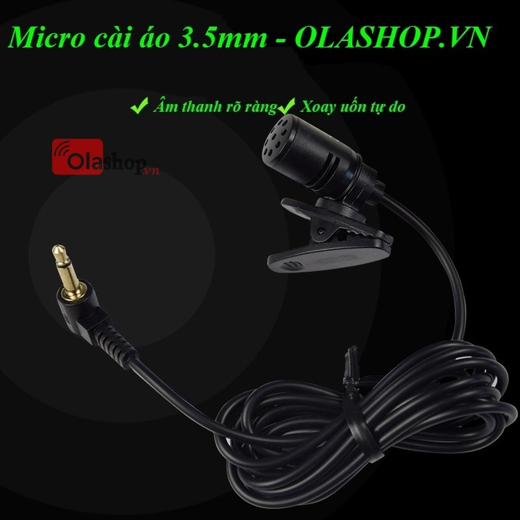 Micro rời cài áo cho máy trợ giảng 3.5mm