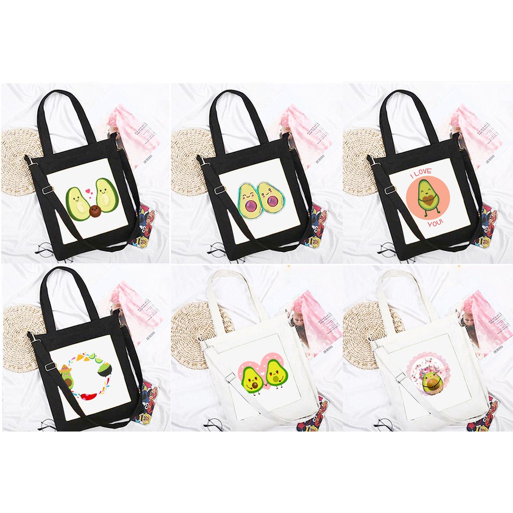 Túi đeo chéo quả bơ avocado TĐC22 túi tote thần tượng thời trang hoạt hình cute