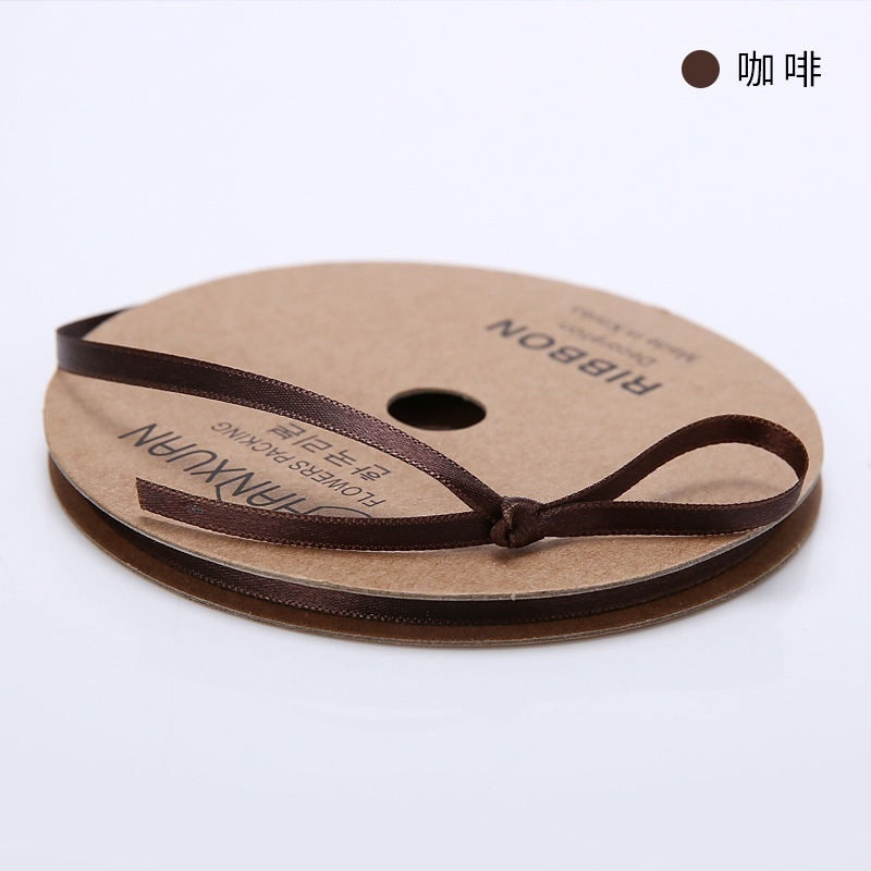 Cuộn Dây Ruy Băng Bằng Satin Nhiều Màu Sắc 5Mmx10Y Trang Trí Tiệc Thủ Công Mate