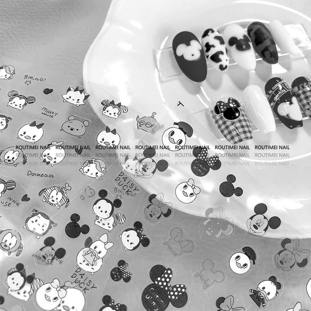 Nhãn Dán Trang Trí Móng Tay Tự Dính Họa Tiết Hoạt Hình Mickey Minnie Đáng Yêu Dành Cho Trẻ Em