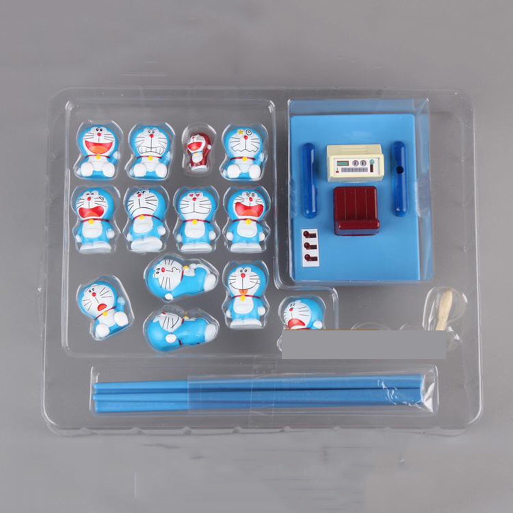 Set 2 Mô Hình Đồ Chơi Nhân Vật Hoạt Hình Doraemon Nhiều Màu Sắc Cho Bé