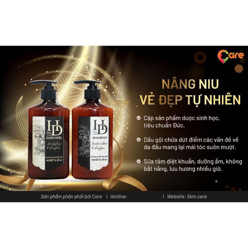 COMBO  DẦU GỘI , SỮA TẮM HD [NÂNG NIU VẺ ĐẸP TỰ NHIÊN] | BigBuy360 - bigbuy360.vn