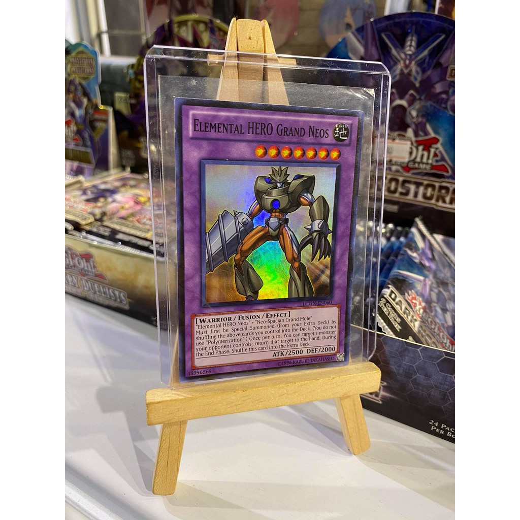 Lá bài thẻ bài Yugioh Elemental HERO Grand Neos. – Super Rare - Tặng bọc bài nhựa bảo quản