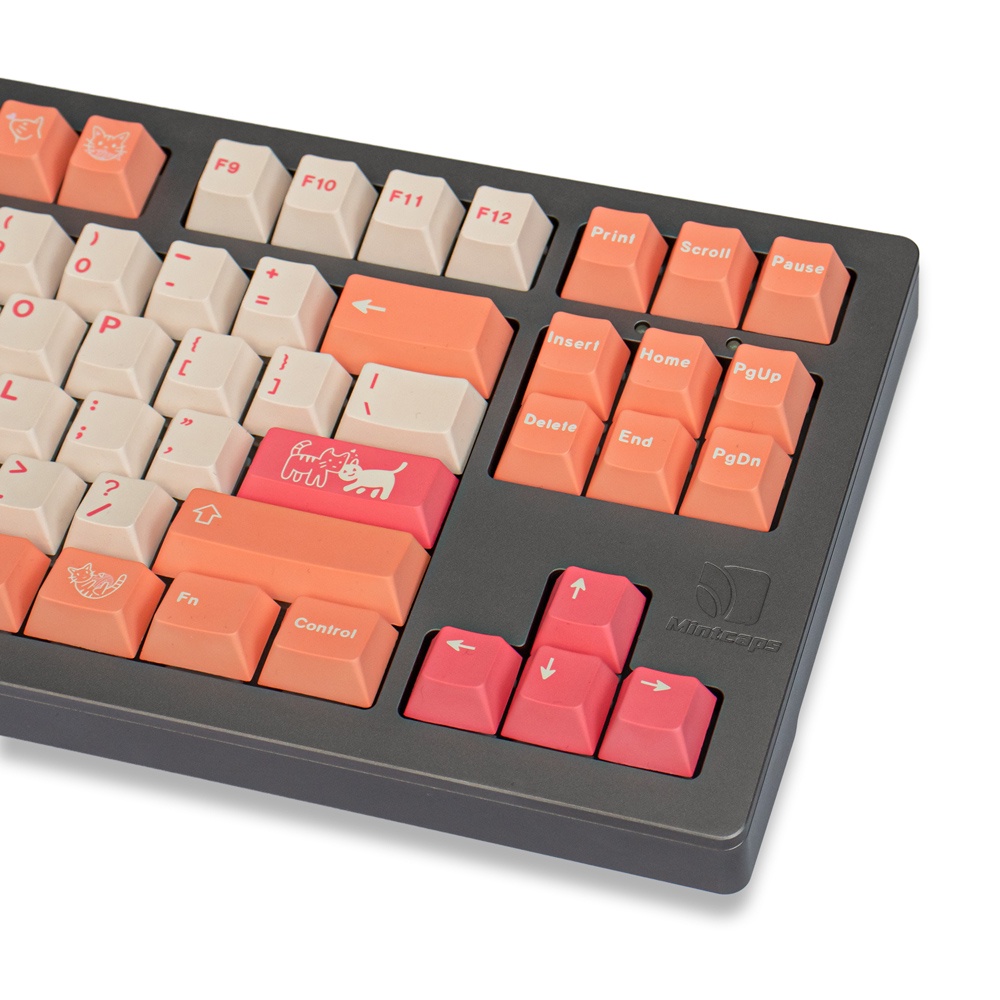 Bộ 130 Nút Bàn Phím PBT Màu Cam Cho Cherry MX Switch