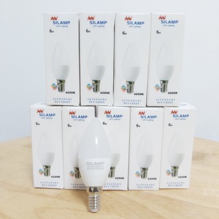 Combo 10 bóng đèn led Búp C37 6W E14