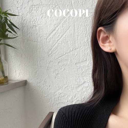 Set Bông Tai, Khuyên Tai hình trái tim nụ mini phong cách Hàn Quốc COCOPI Accessories - BT030