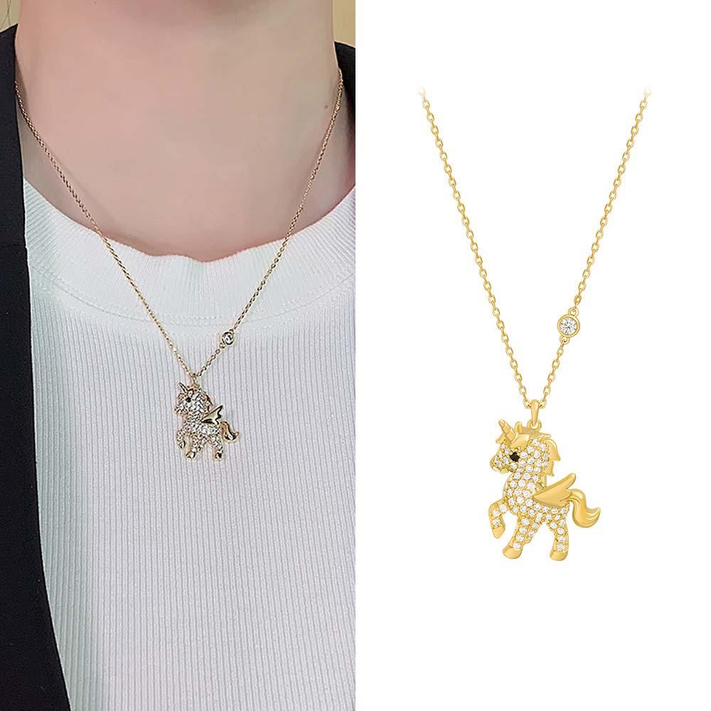 Vòng cổ Mặt Hình Kỳ Lân Dễ Thương Dành Cho Nữ