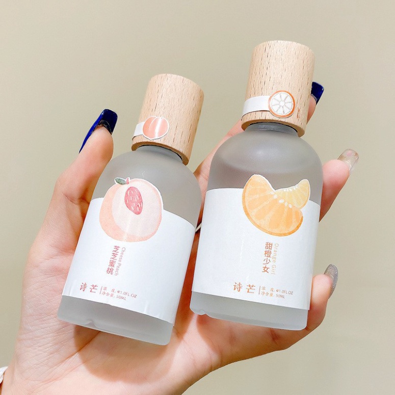 Nước Hoa Body Mist Shimang Trà Thơ Mẫu Mới Nắp Gỗ Thân Thủy Tinh Vỏ Mờ Sang Trọng SNHG1