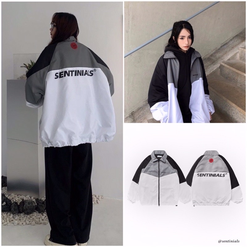 Áo Khoác Dù SENTINIALS 2 Lớp Form Rộng Nam Nữ Unisex, Áo Gió Bomber Bóng Chày Chống Nắng Ulzzang