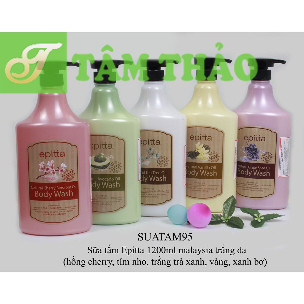 Sữa tắm Malaysia Epitta 1200ml trắng da 9555206506470, 9555206506463, 9555206506500, 9555206506494, 9555206506487