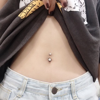 Khuyên rốn đá siêu xinhh (tặng kim)