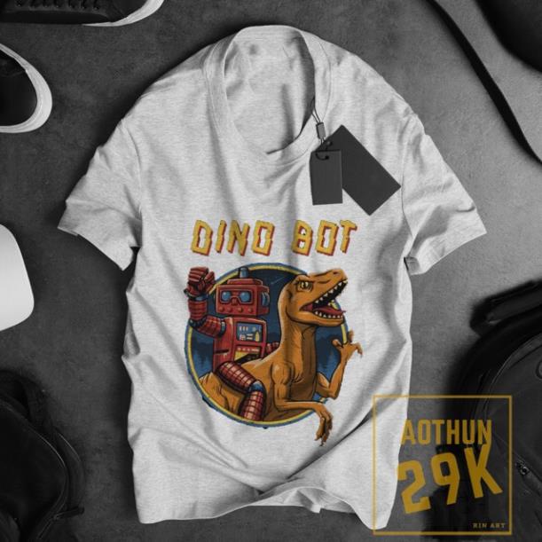 ALBUM 903 - ÁO THUN UNISEX KHỦNG LONG DINOBOT NHIỀU MÀU