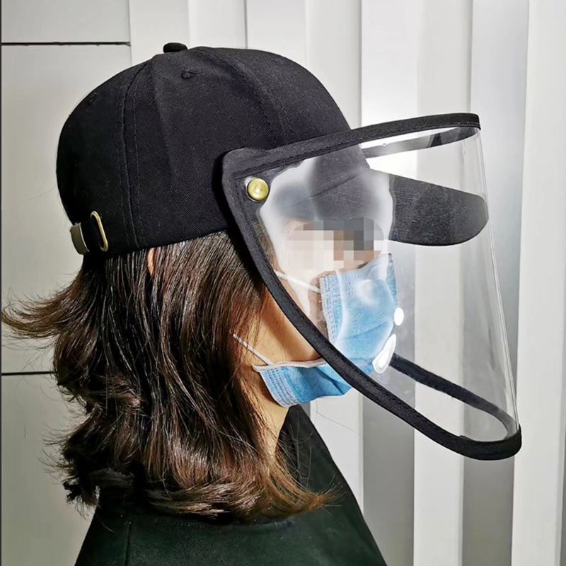 Mũ Lưỡi Trai Có Tấm Chắn Bảo Vệ Mặt Chống Sương Mù / Bụi Bẩn Tùy Chỉnh Tiện Dụng Cho Nam Và Nữ