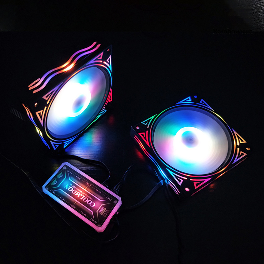 Quạt Tản Nhiệt 12cm Màu Rgb Phản Quang Chống Trầy Xước Không Gây Tiếng Ồn Cho Máy Tính