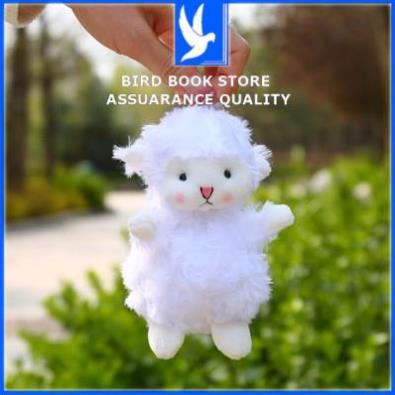 Gấu bông mini Móc khóa chú cừu trắng đáng yêu treo balo túi cặp sách chuyên sỉ số lượng lớn Bird book