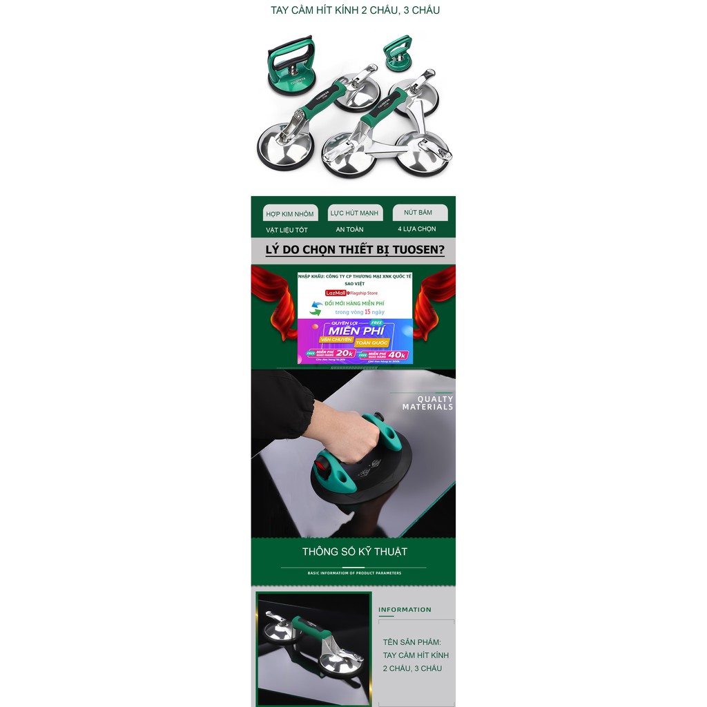 Hít kính, hít kính chân không. hút kính đơn mini, hít kính điện thoại Mã 17132 - Một sản phẩm của TUOSEN