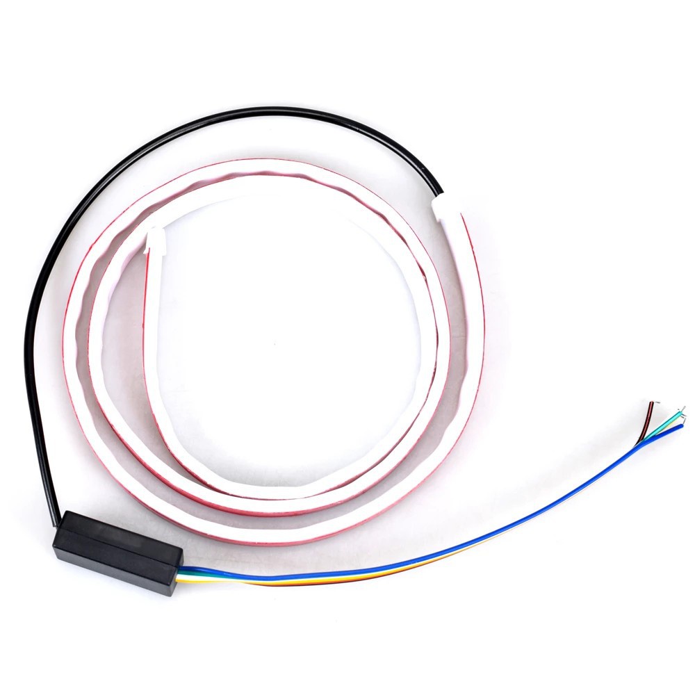 UNI-SHINE RUNNING 12V Dải đèn LED RGB LED Xe hơi Đuôi xe Đèn hậu Dải ánh sáng CHỐNG THẤM NƯỚC 48 &quot;CHIỀU DÀI 120CM 60 LED 7 màu