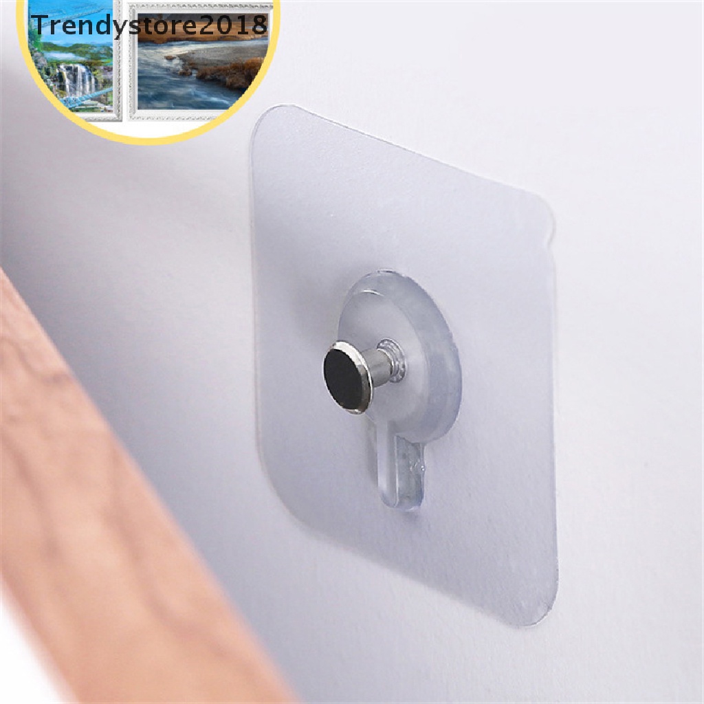 Set 6 móc treo đồ dán tường bằng nhựa PVC bền chống nước 2018