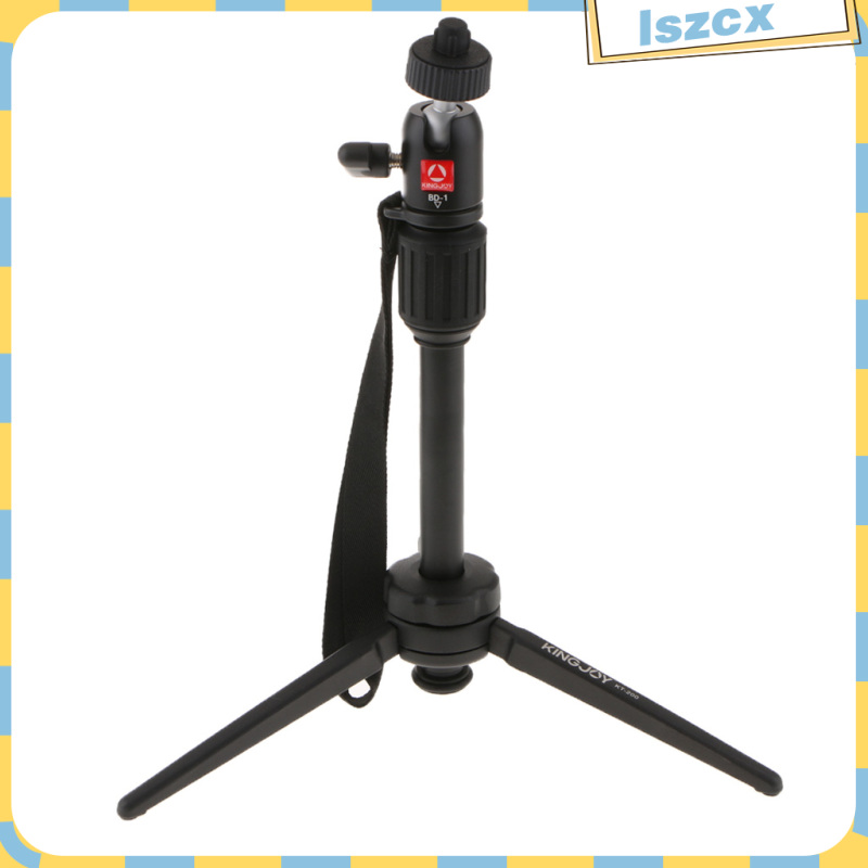 Mini Tabletop Camera Tripod Stand Holder with Ball Head For DSLR SLR Camera - Black