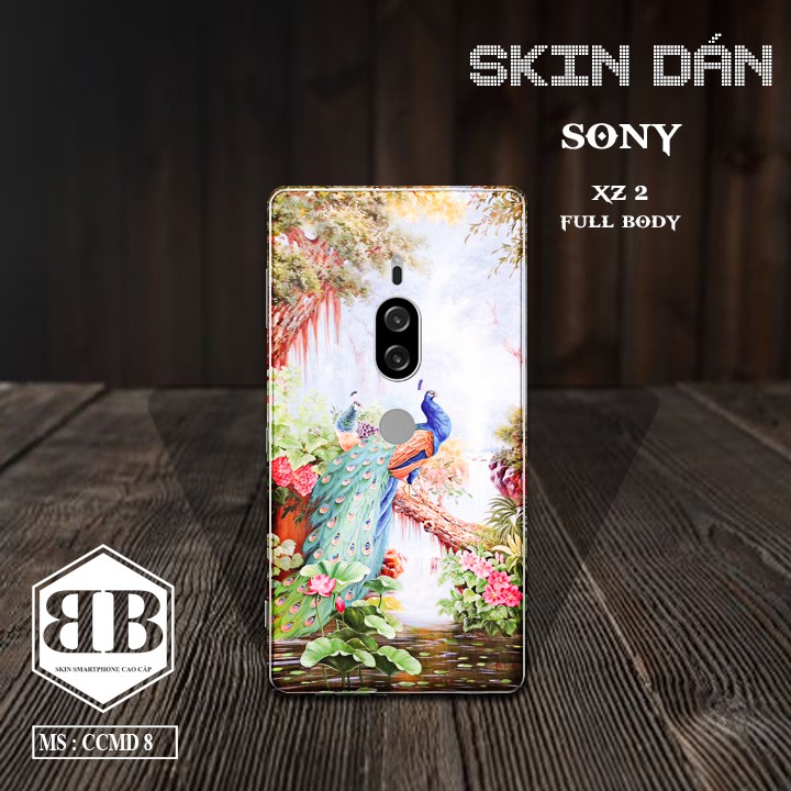 Bộ Skin Dán Sony Xperia XZ2 Premium dán full lưng viền dùng thay ốp lưng điện thoại đẹp mê li