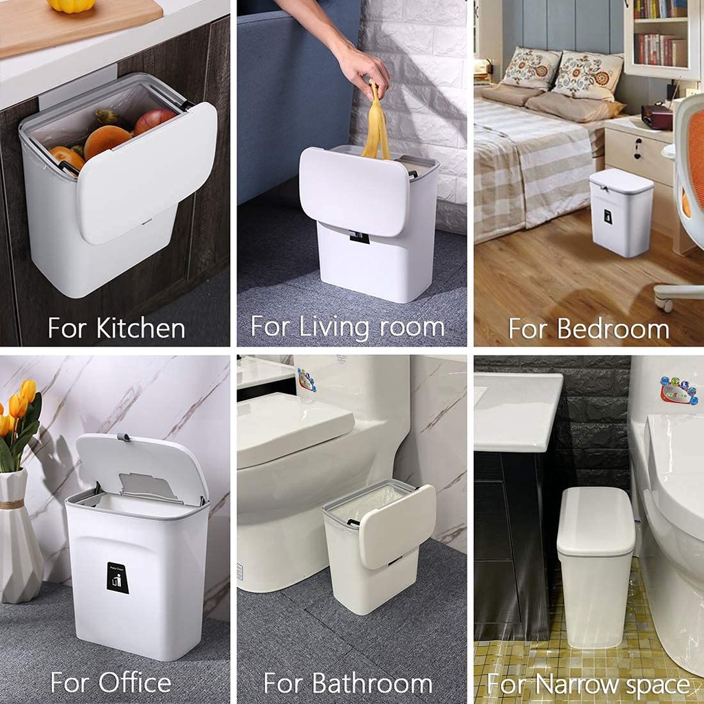 Thùng rác nhựa gắn tường đa năng tiện dụng cho nhà bếp
