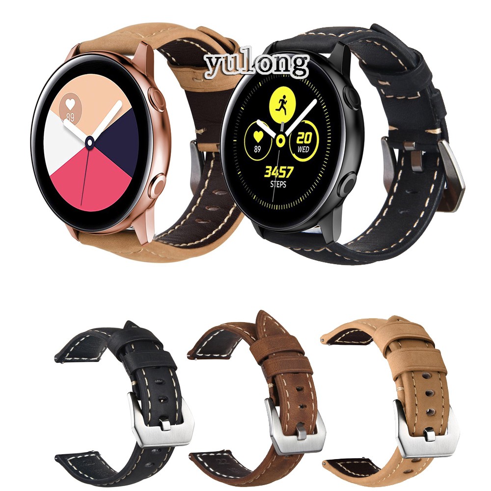 Dây đeo bằng da cho đồng hồ Samsung Galaxy Watch Active 2