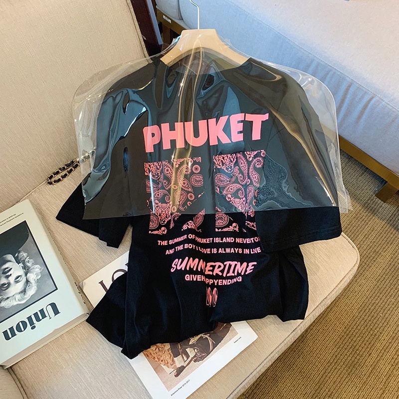 NRVP Áo thun 100% cotton tay ngắn cổ tròn phong cách Hàn Quốc thời trang cho nữ