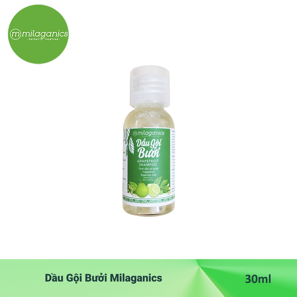 Bộ Dầu Gội Và Dầu Xả Bưởi Kích Thích Mọc Tóc Milaganics (25ml/Chai) | BigBuy360 - bigbuy360.vn