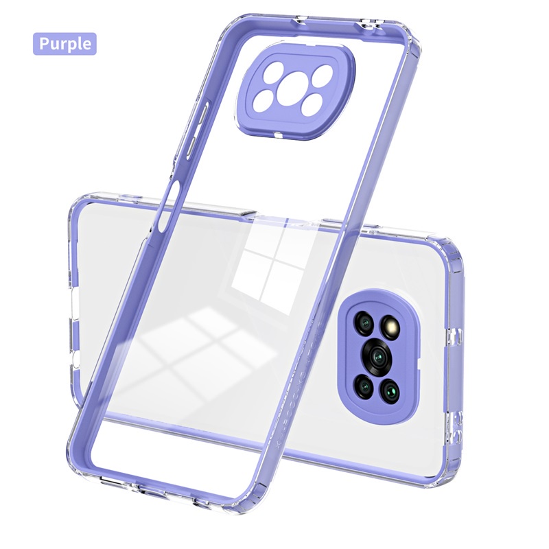 Ốp Điện Thoại TPU + PC 3 Trong 1 Cho Xiaomi POCO X3 NFC X4 X5 M4 Pro M3 GT