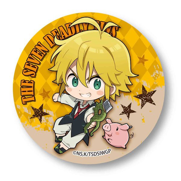 Huy hiệu cài áo IN HÌNH Nanatsu no Taizai Thất hình đại tội ver ngôi sao anime chibi dễ thương tiện lợi