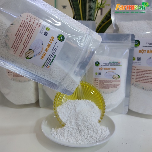 Bột Bình Tinh (bột củ dong) nguyên chất 100%, làm bánh thuẫn miền trung, làm đẹp giúp ngừa lão hóa da và trắng da - 500g