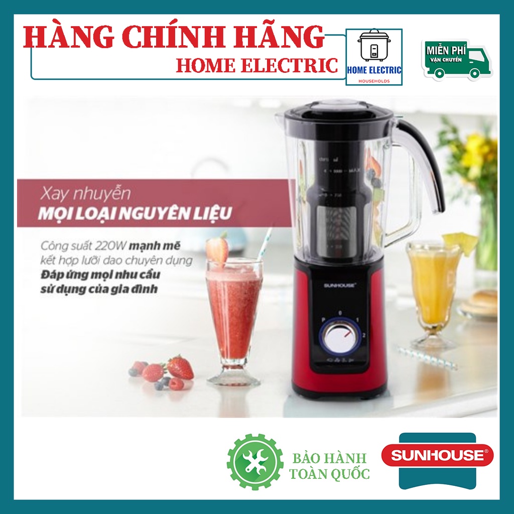 MÁY XAY SINH TỐ ĐA NĂNG SUNHOUSE SHD5322 HÀNG CHÍNH HÃNG BẢO HÀNH TOÀN QUỐC 12 THÁNG