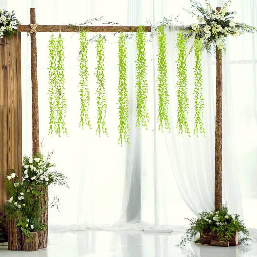 Dây Lá Liễu Nhân Tạo Bằng Nhựa Dùng Trang Trí Nhà Cửa / Tiệc Cưới / Sân Vườn