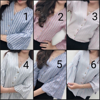 [Hình thật] Áo kiểu tay loe AKTD1435