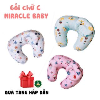 Gối Cho Con bú MonMon 💞 FREESHIP 💞 Đa Năng hình Chữ C  chống trào ngược cho bé giao màu ngẫu nhiên